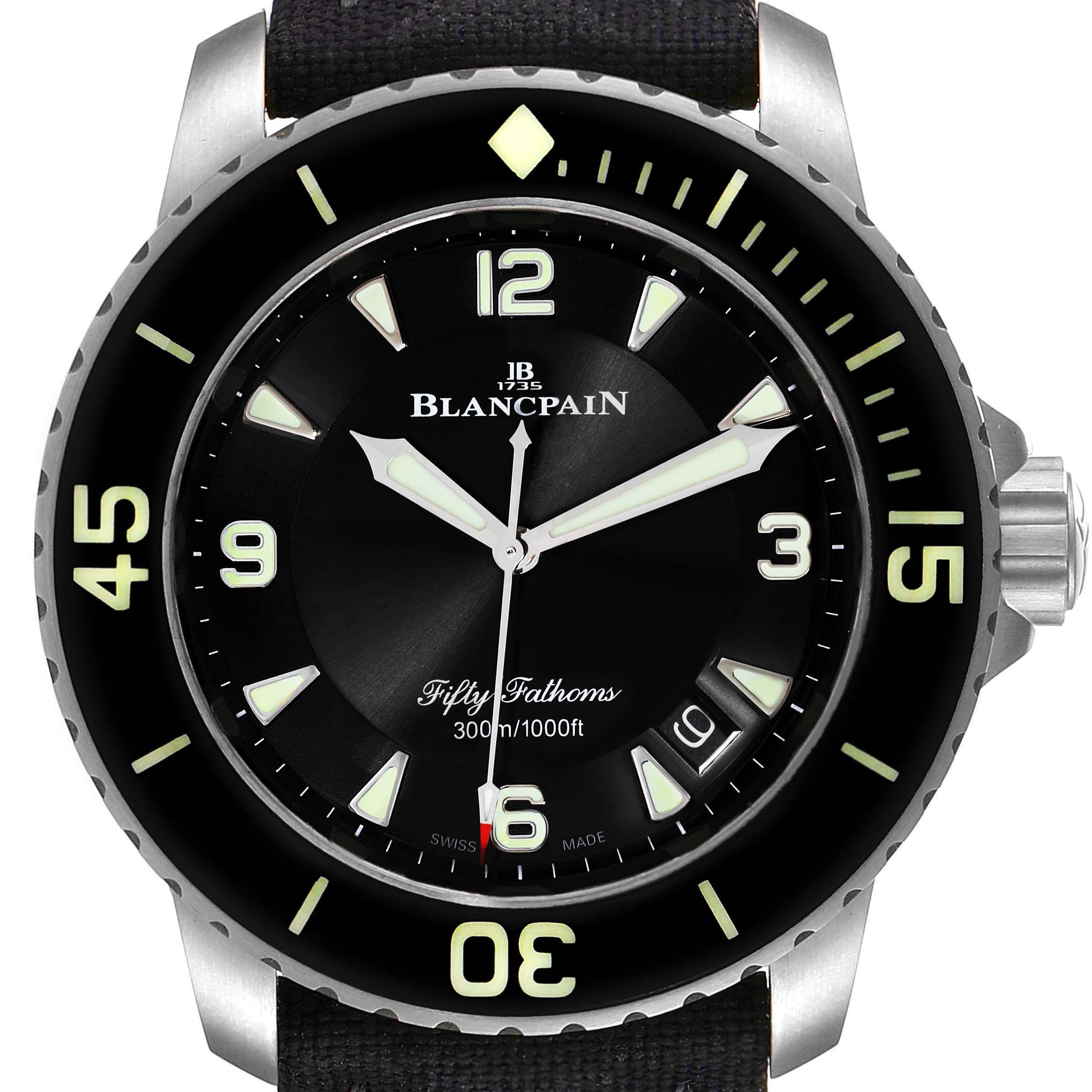 Blancpain Fifty Fathoms Stainless Steel 5015-1130-71S | Stock 45343 ...