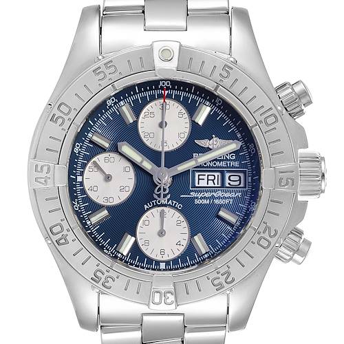 Photo of Breitling Superocean Blue Dial Steel Mens Watch A13340
