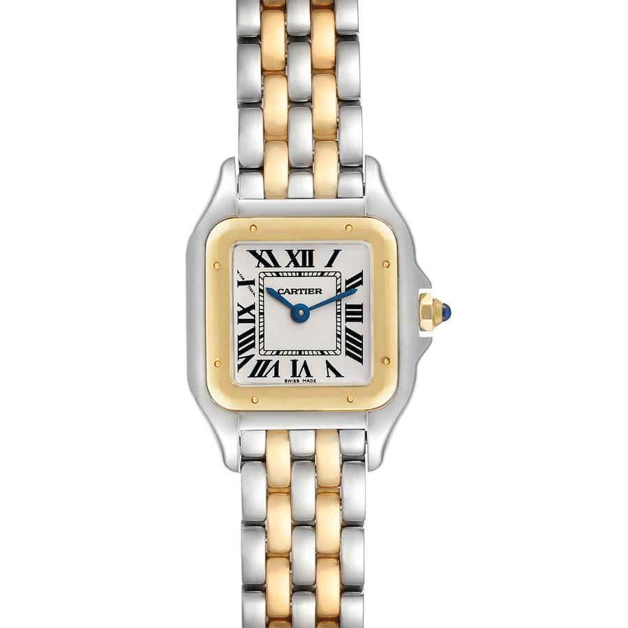 Cartier Panthere Steel Yellow Gold 2 Row Ladies Watch W2PN0006 SwissWatchExpo