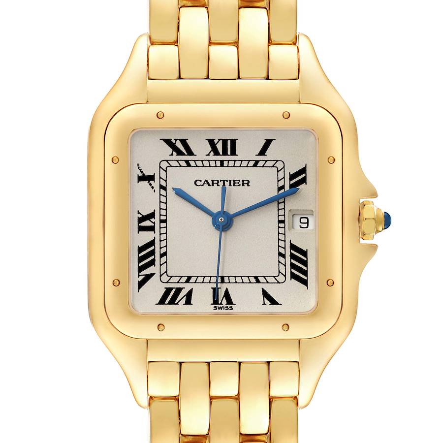 Cartier Panthere XL 27mm Yellow Gold Mens Watch W25014B9 SwissWatchExpo