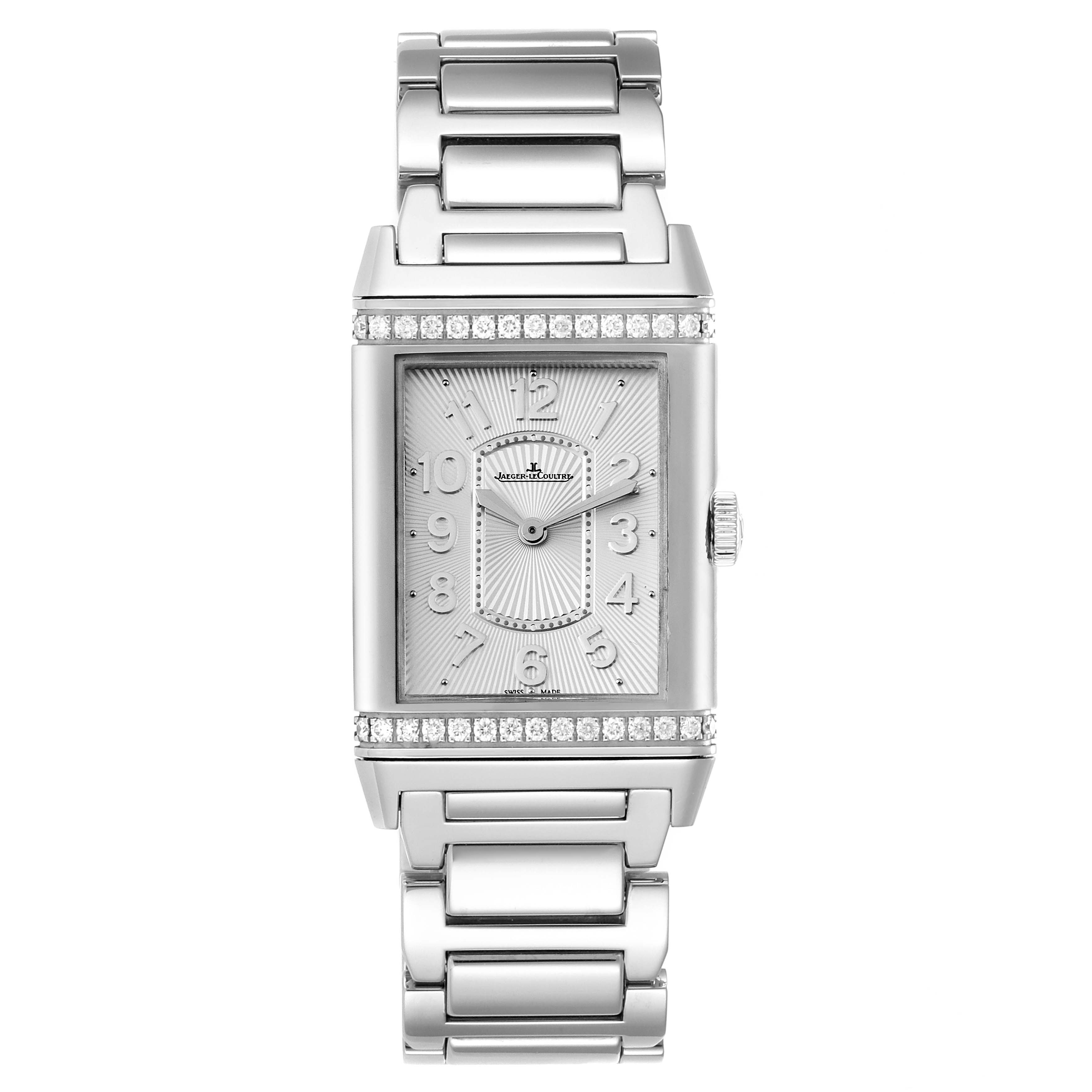 Jaeger LeCoultre Reverso Ultra Thin Diamond Ladies Watch 268.8.86 ...
