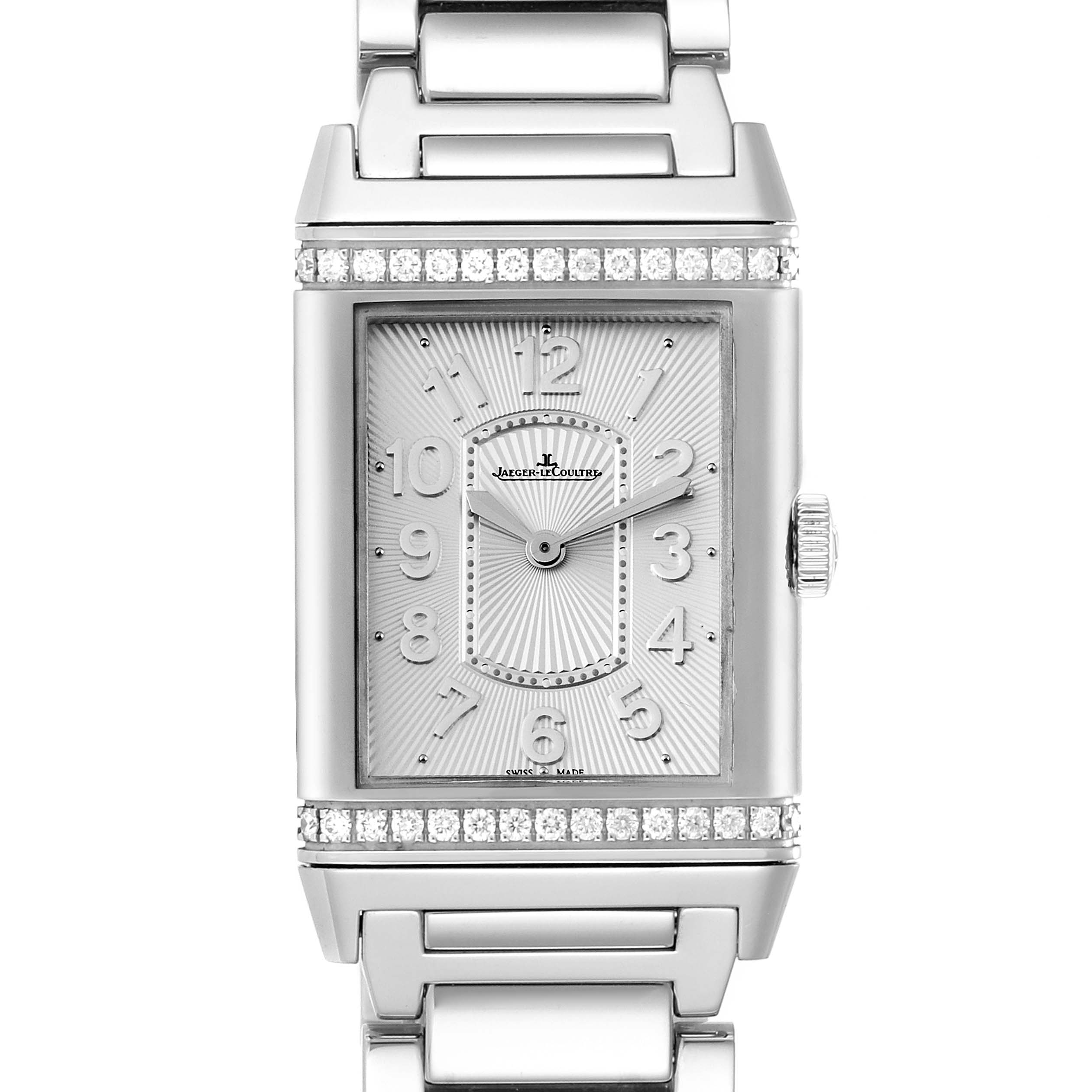 Jaeger LeCoultre Reverso Ultra Thin Diamond Ladies Watch 268.8.86