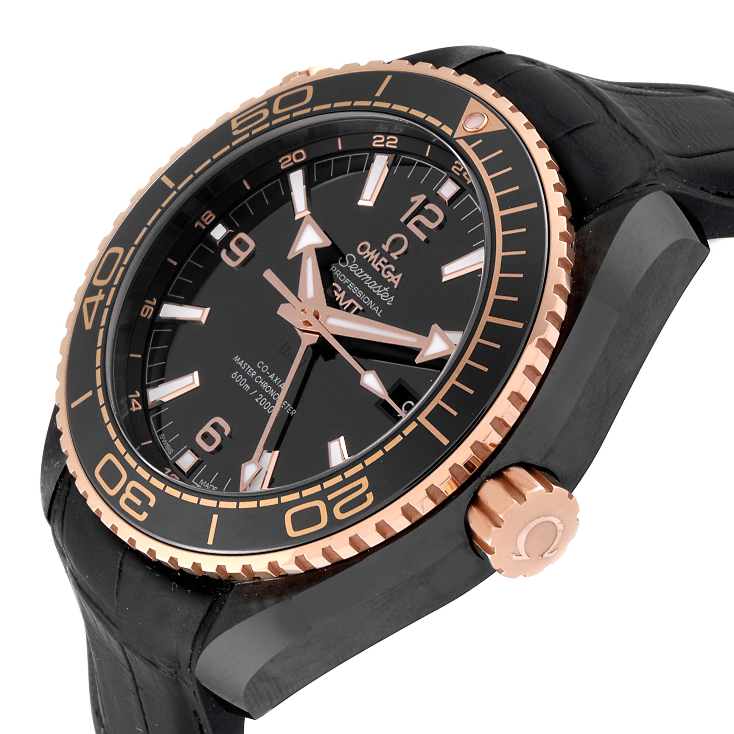 omega planet ocean deep black gmt
