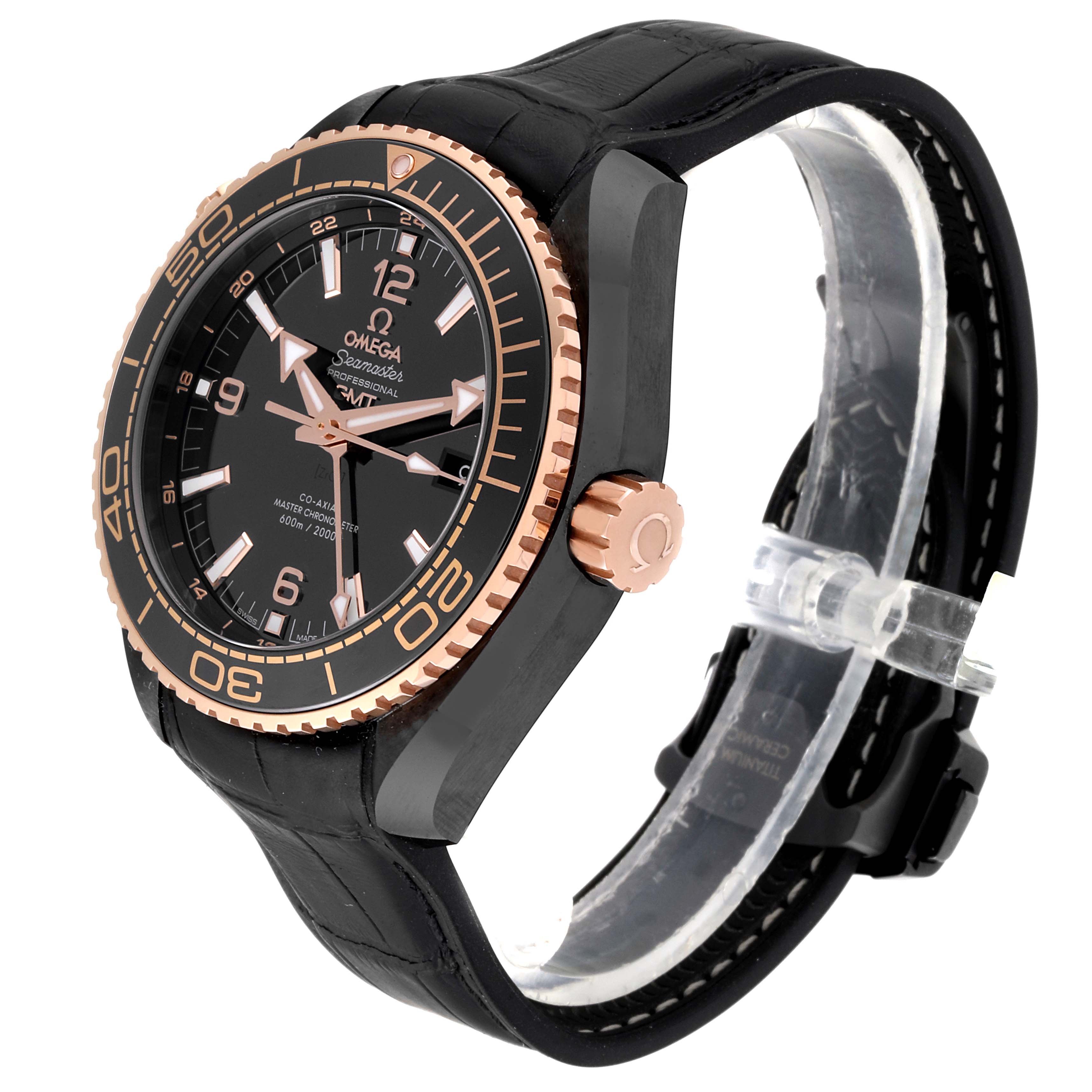 omega planet ocean deep black gmt