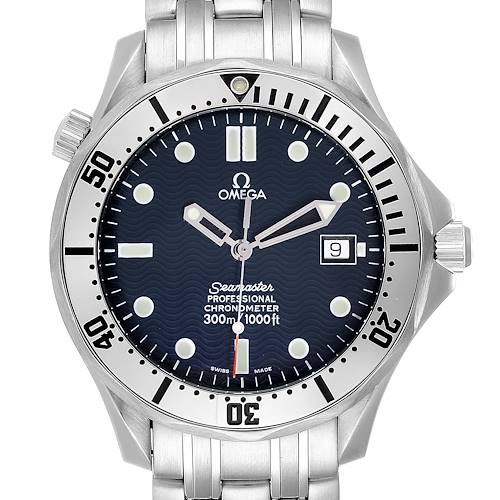 Photo of Omega Seamaster Blue Wave Decor Dial Steel 300m Watch 2532.80.00