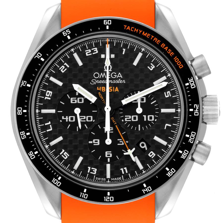 Omega Speedmaster HB-SIA GMT Titanium Watch 321.92.44.52.01.003 Unworn SwissWatchExpo