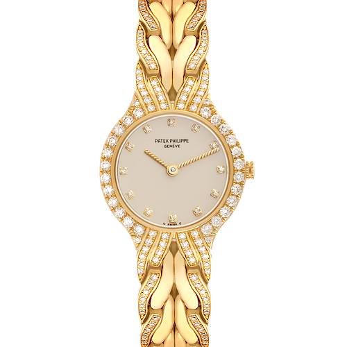 Photo of Patek Philippe La Flamme 18k Yellow Gold Diamond Ladies Watch 4816