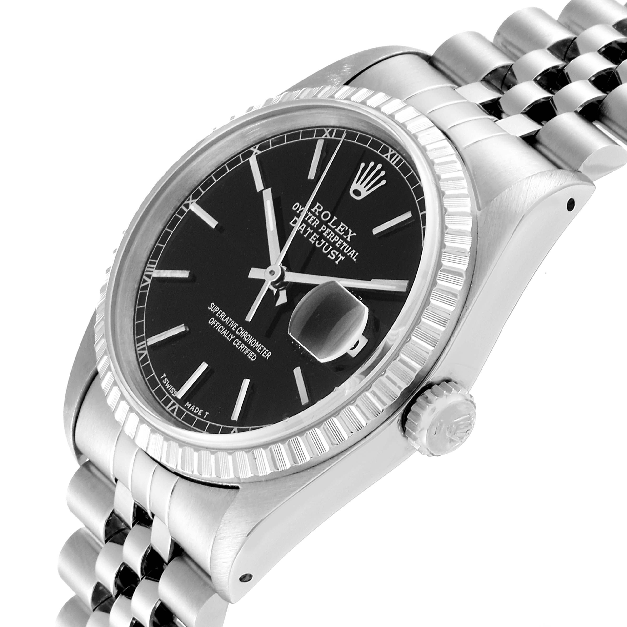 datejust 36mm black dial