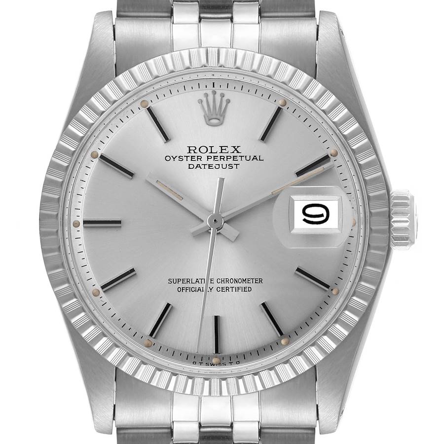 Rolex Datejust Silver Sigma Dial Oyster Bracelet Vintage Watch 1603 |