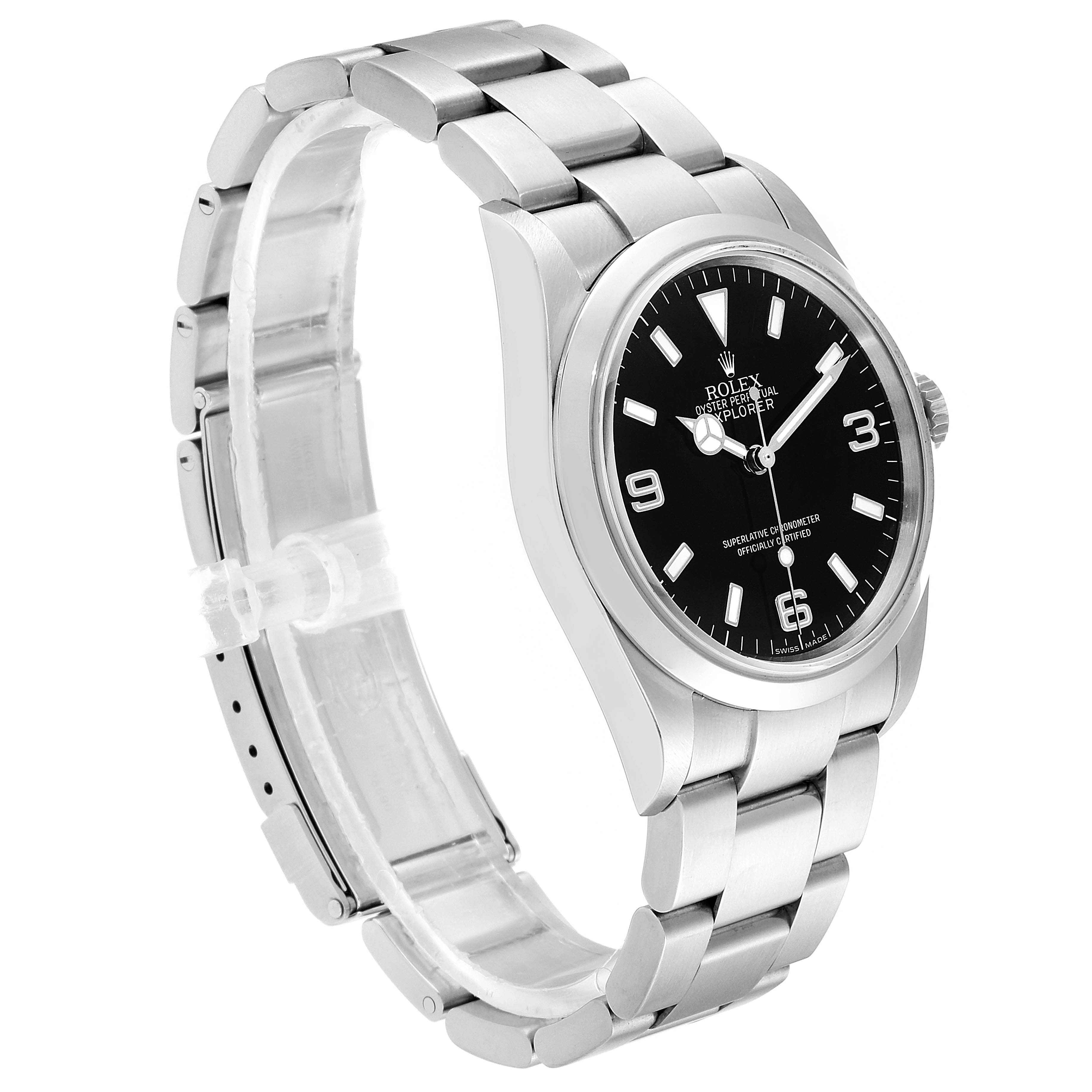 Rolex Explorer I Black Dial Stainless Steel Mens Watch 114270 ...