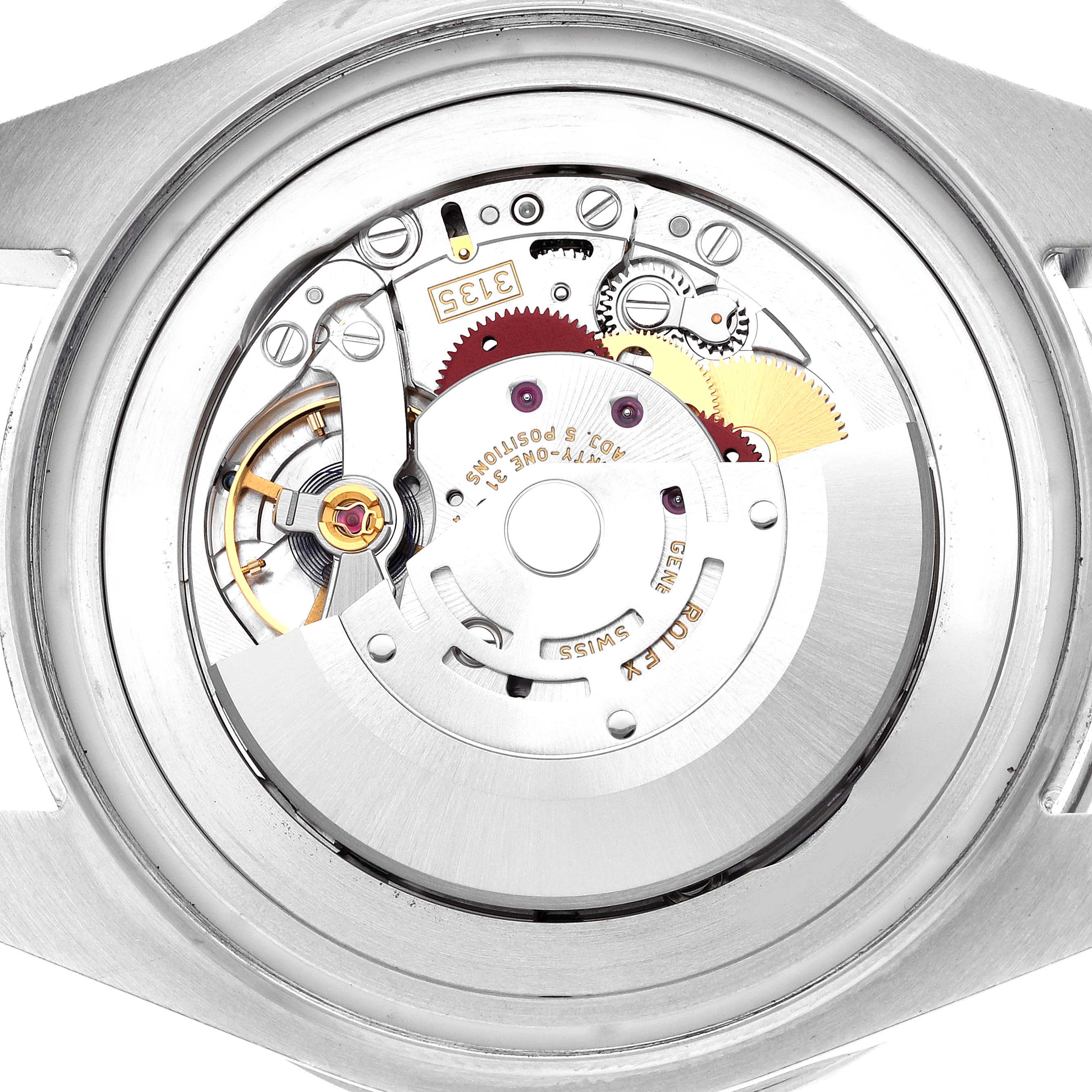 The image shows the movement mechanism of the Rolex Sea-Dweller 116660 Men
s Stainless Steel Blue Dial watch from the back.
