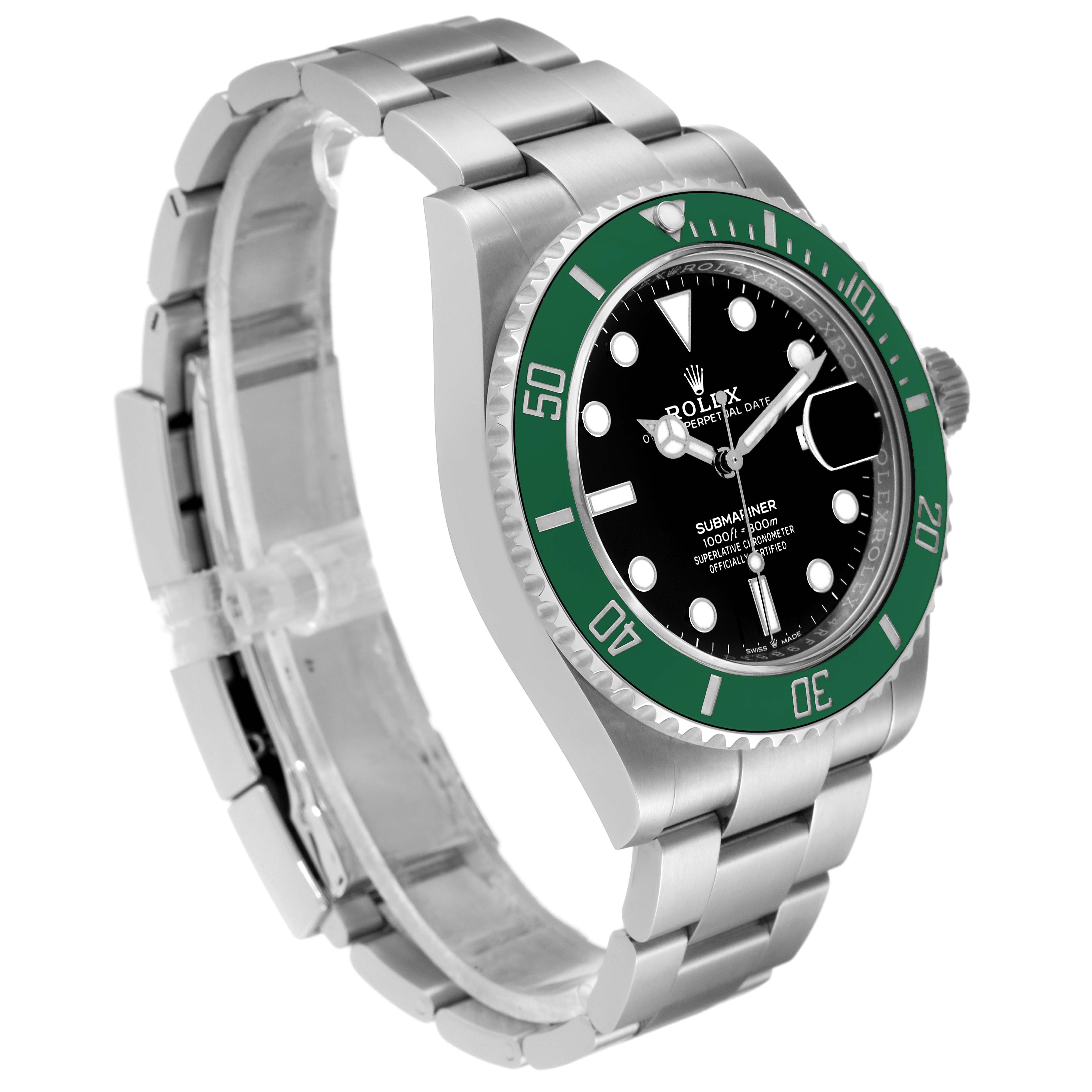 Rolex Submariner Starbucks Green Cerachrom Mens Watch 126610LV Unworn