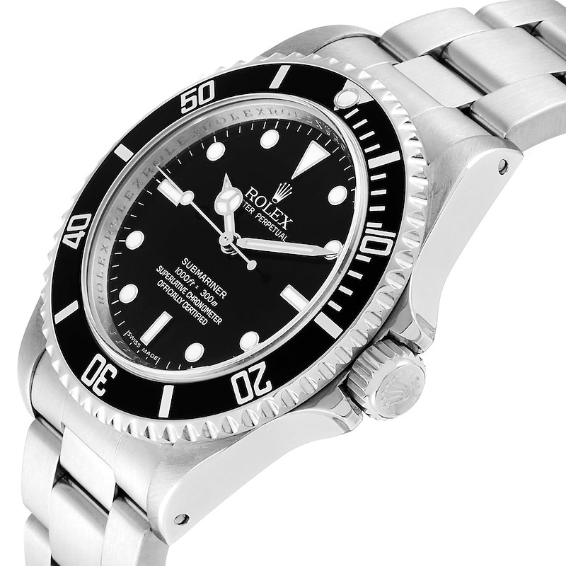 Rolex Submariner Non-Date 4 Liner Steel Mens Watch 14060 Box Card ...