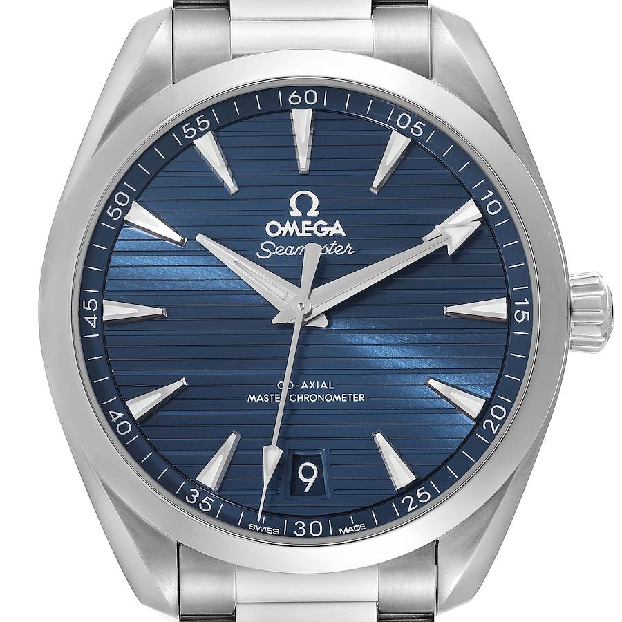 Omega Seamaster Aqua Terra Blue Dial Steel Watch 220.10.41.21.03.004 Unworn SwissWatchExpo