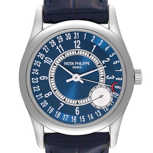 Photo of NOT FOR SALE Patek Philippe Calatrava White Gold Blue Dial Mens Watch 6000 PARTIAL PAYMENT