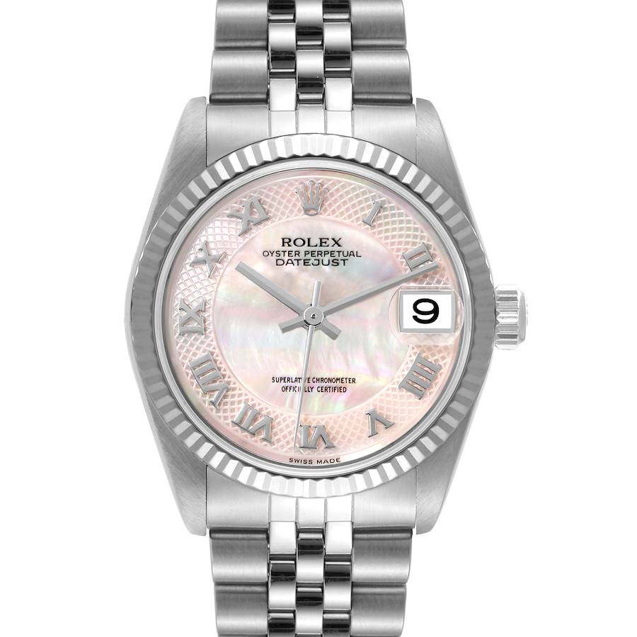 Rolex Datejust Midsize Steel White Gold MOP Dial Ladies Watch 78274 Box Papers SwissWatchExpo