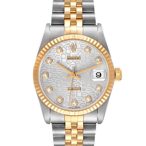 Photo of Rolex Datejust Midsize Steel Yellow Gold Diamond Ladies Watch 78273 Box Papers