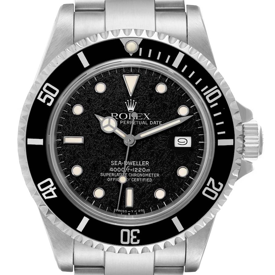 Rolex Seadweller Automatic Steel Black Frosted Dial Vintage Mens Watch 16660 SwissWatchExpo