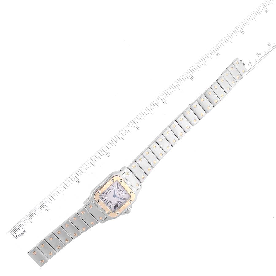 Cartier Santos Galbee Small Steel Yellow Gold Ladies Watch