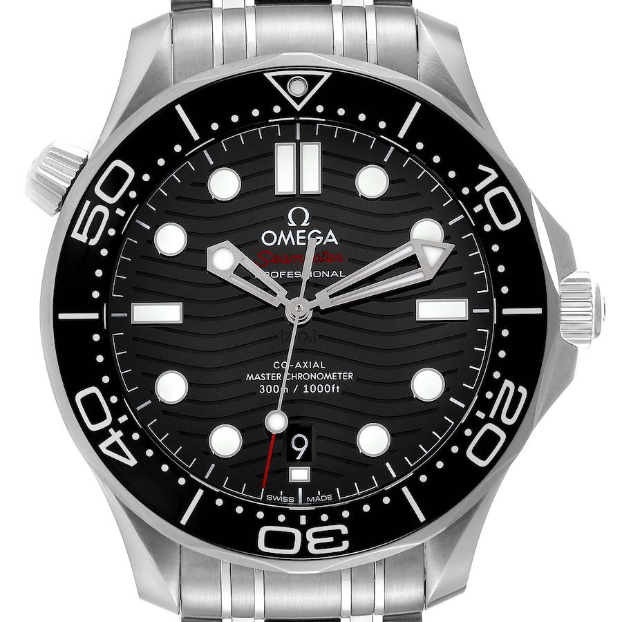 Omega Seamaster Diver 300M Black Dial Mens Watch 210.30.42.20.01.001 Unworn SwissWatchExpo