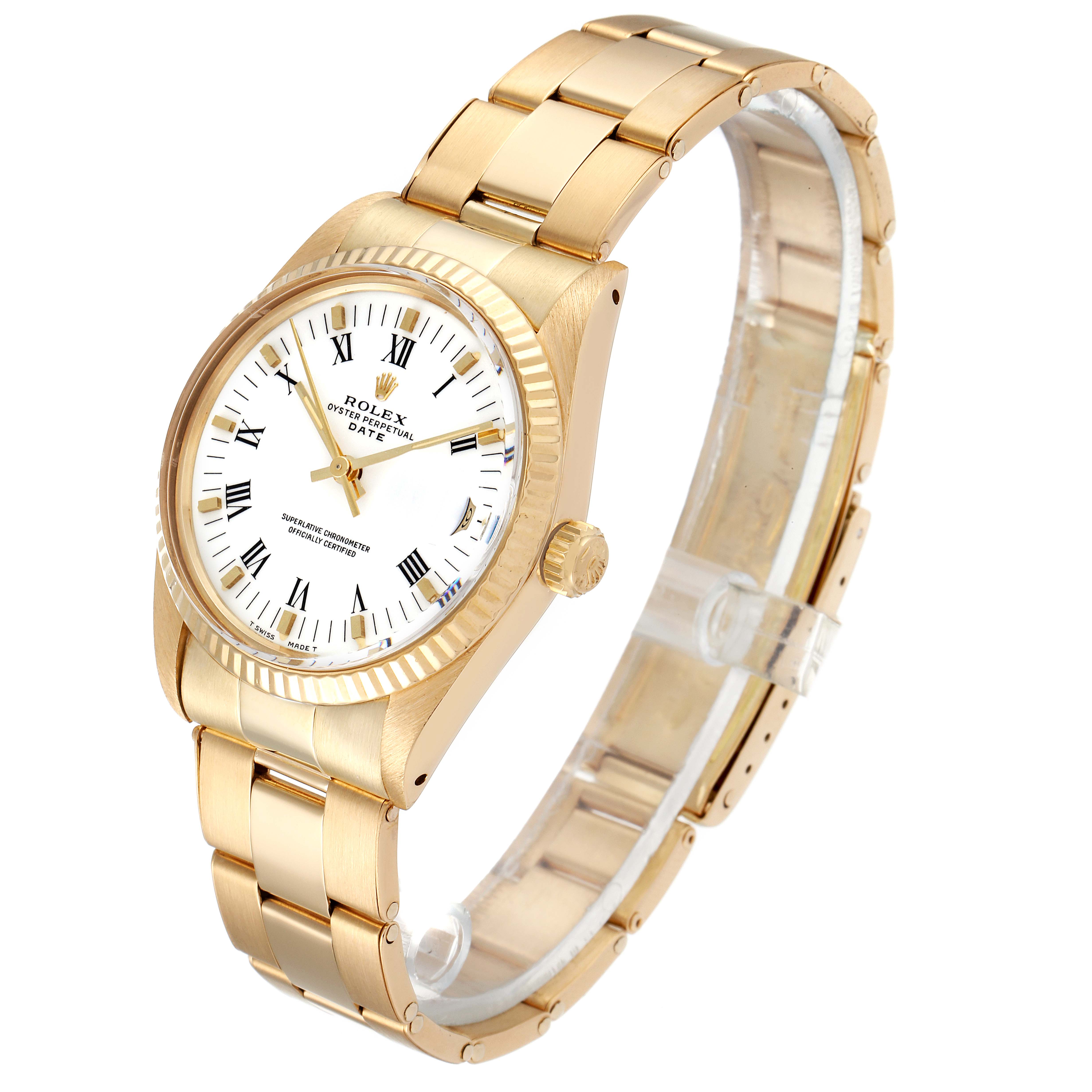 The Vintage Collection Rolex watch is shown at a slight angle displaying the face, bezel, crown, and bracelet.