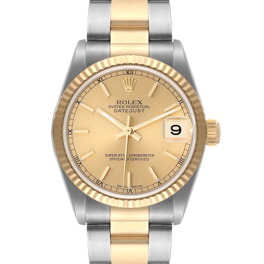Rolex Datejust Midsize Steel Yellow Gold Ladies Watch 78273 Box Papers SwissWatchExpo