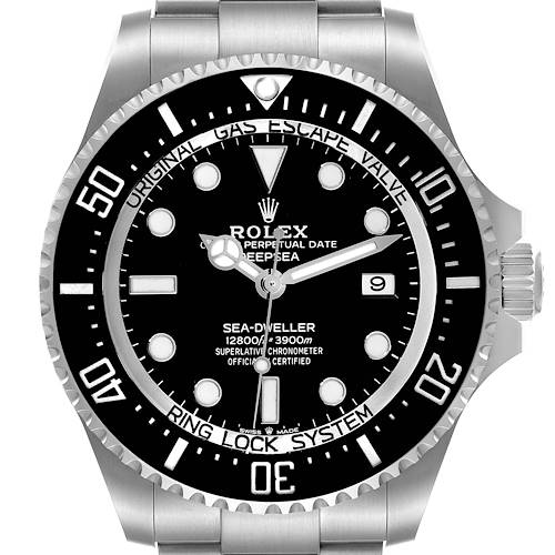 Photo of Rolex Seadweller Deepsea 44 Black Dial Steel Mens Watch 136660 Unworn