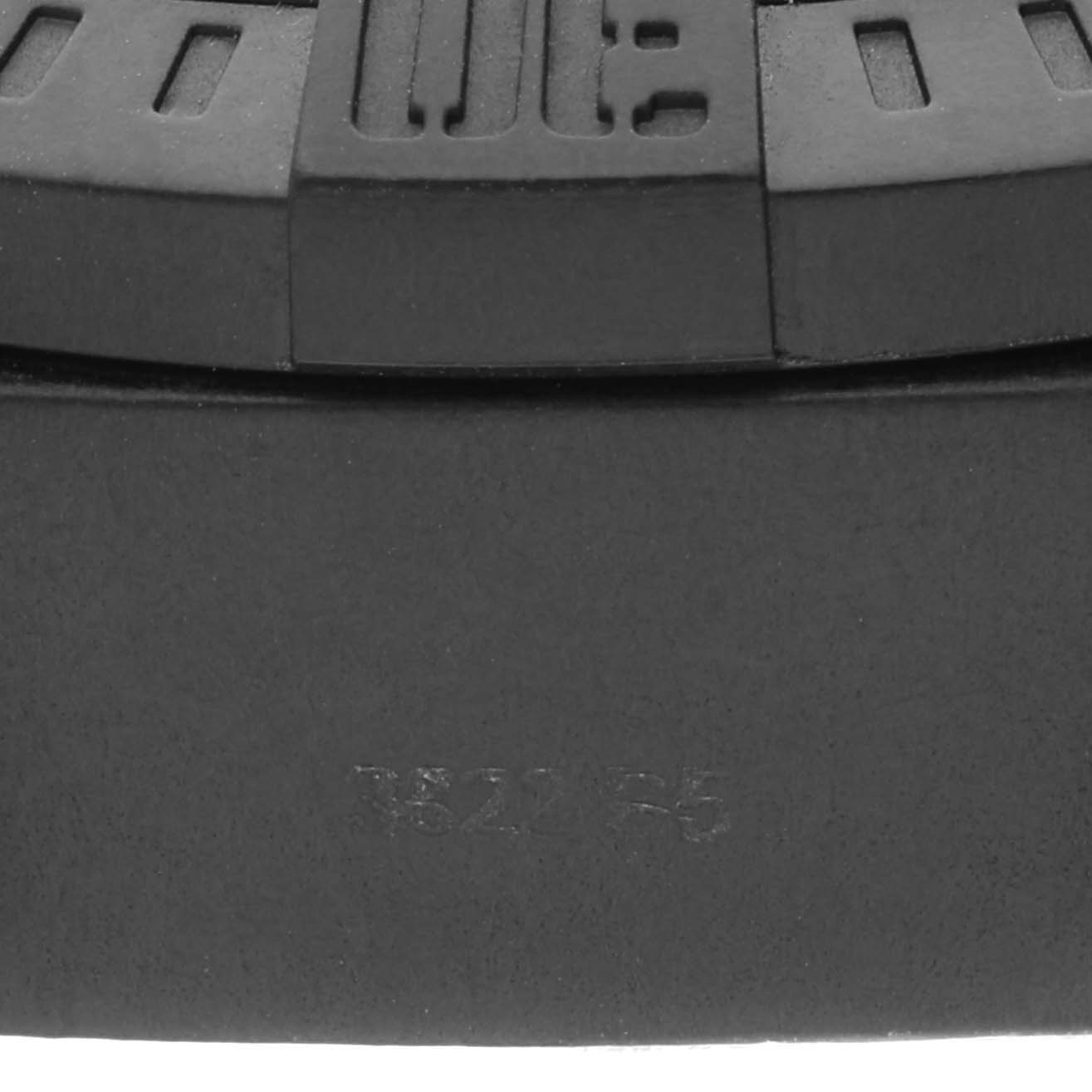 This close-up image shows part of the rubber strap of the Breitling Avenger XB0170E4/1533 Men's Ceramic Black Dial XB0170E4/1533 Men's Ceramic Black Dial watch model.