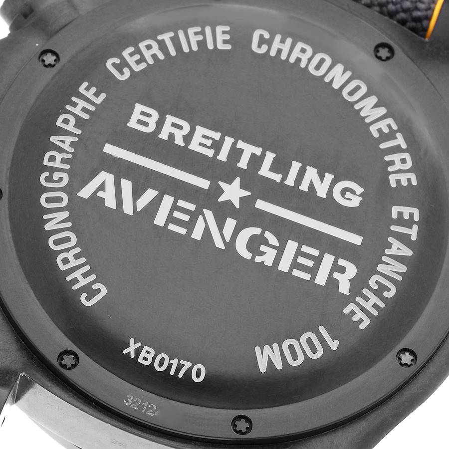 Breitling Avenger Hurricane 50 Breitlight Mens Watch XB0170 Box Card SwissWatchExpo