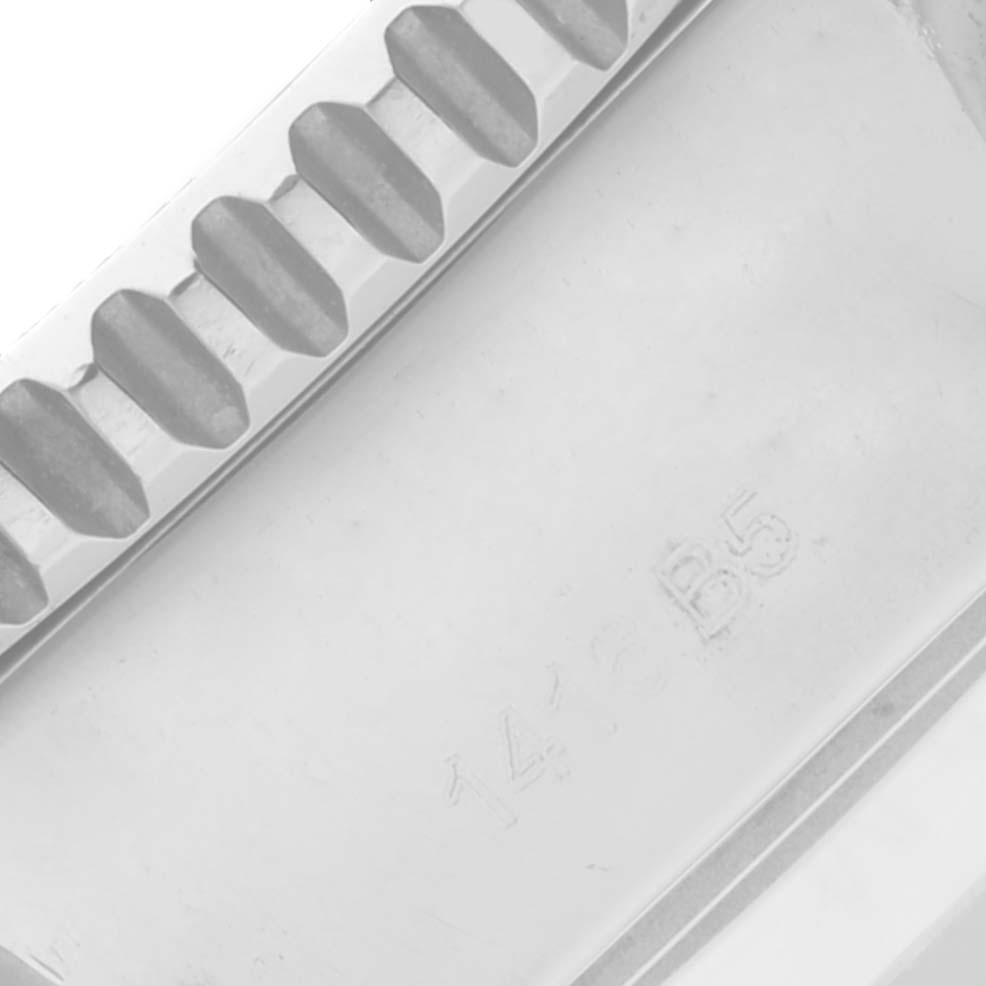 This image captures a close-up of the bezel and casing edge of the Breitling Superocean A13311 Men's Stainless Steel Blue Dial A13311 Men's Stainless Steel Blue Dial watch.