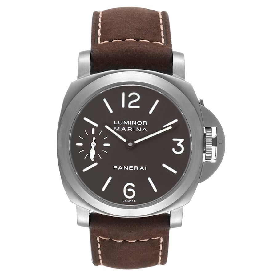 Panerai Luminor Marina 44mm Titanium Mens Watch PAM00118 Box Card