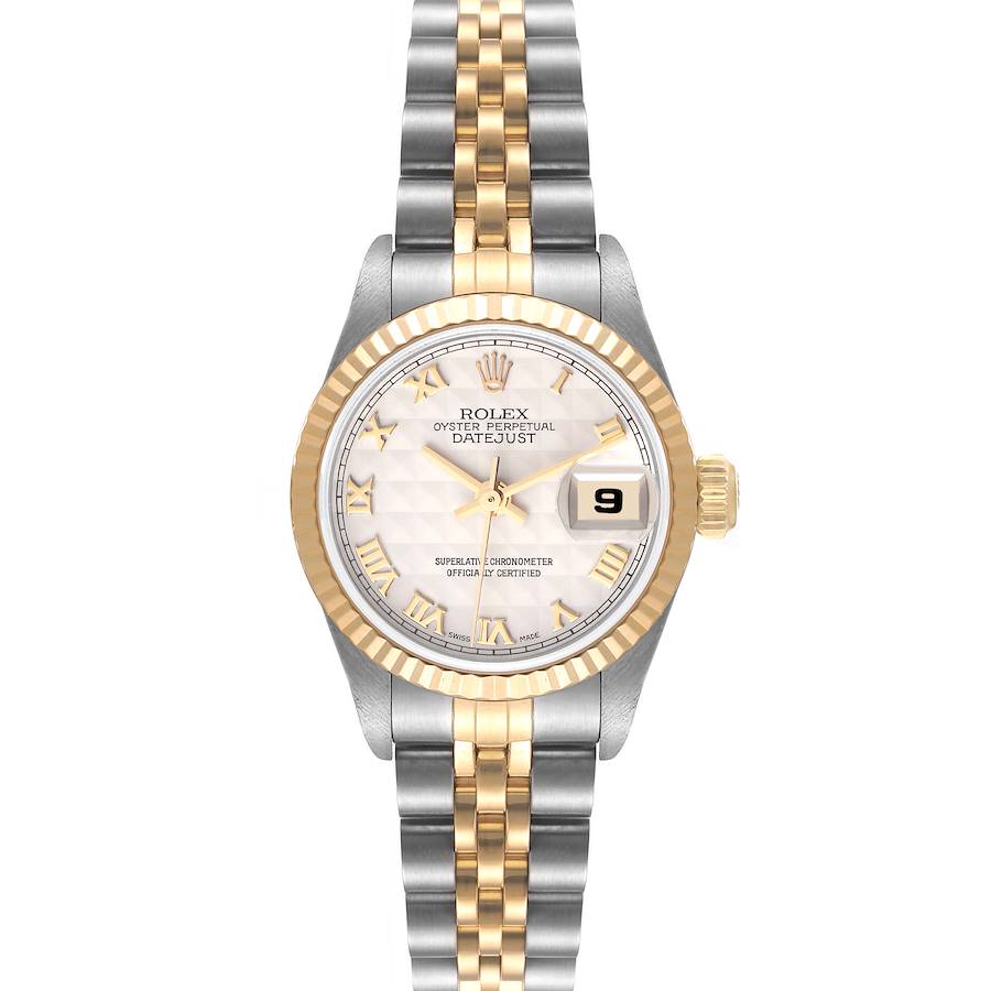 Rolex Datejust 26 Steel Yellow Gold Roman Dial Watch 79173 SwissWatchExpo