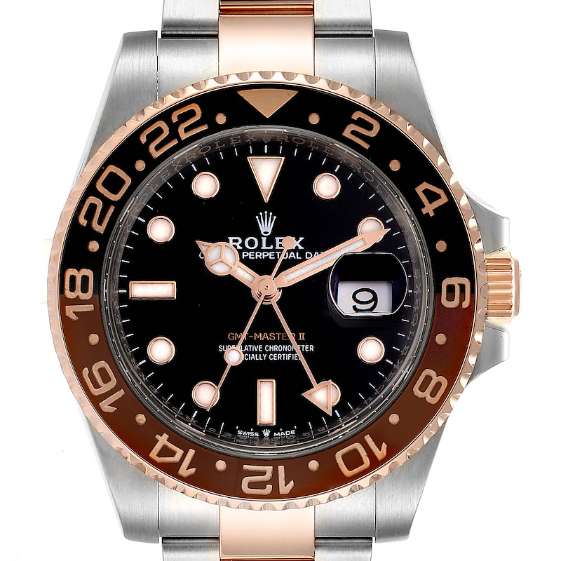 Rolex GMT Master II Steel Everose Gold Mens Watch 126711 SwissWatchExpo