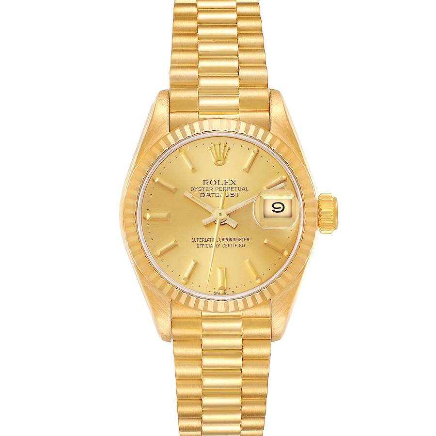 Rolex President Datejust Yellow Gold Ladies Watch 69178 SwissWatchExpo