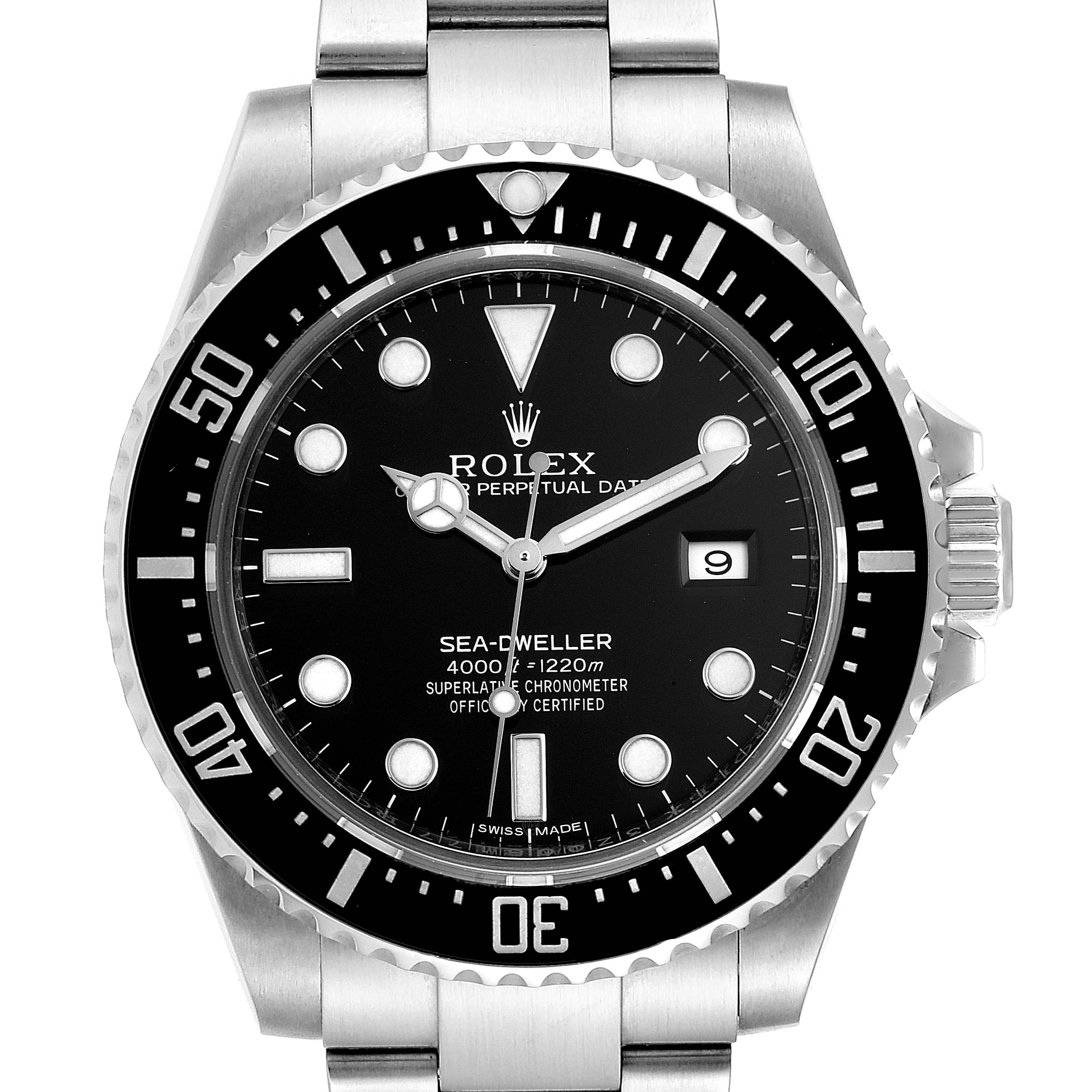 Rolex Seadweller 4000 Automatic Steel Mens Watch 116600 Box Card