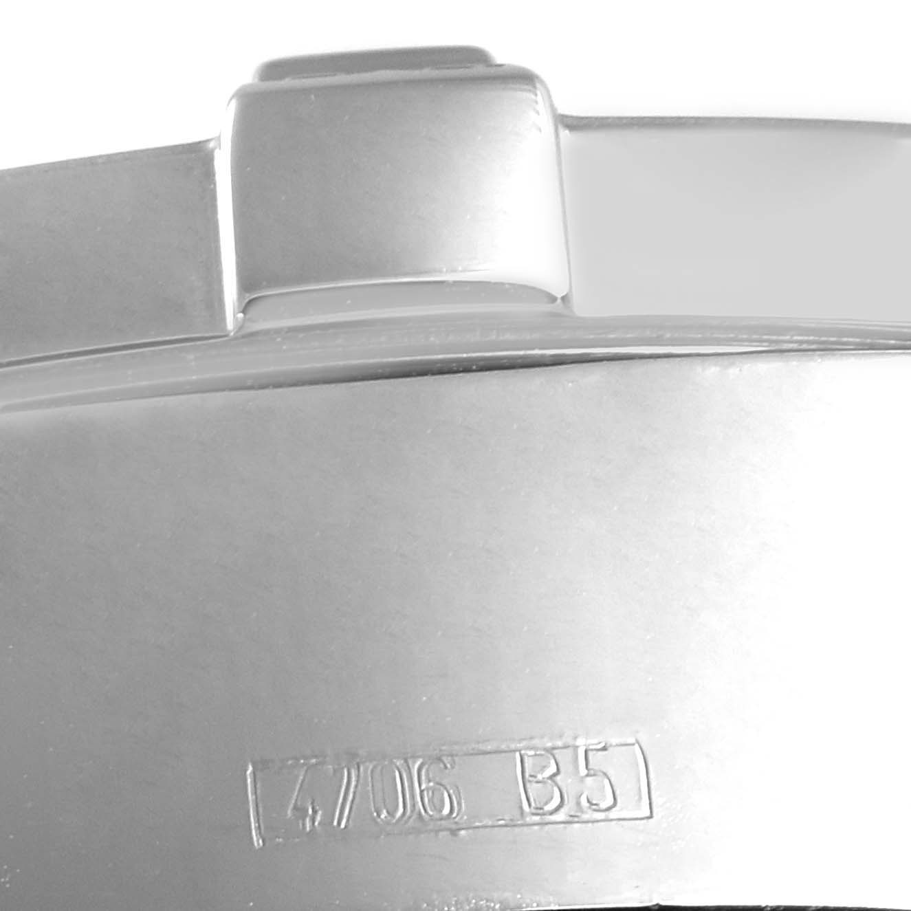 This close-up shows a partial view of the case and bezel of a Breitling Superocean A13340 Men's Stainless Steel Black Dial A13340 Men's Stainless Steel Black Dial watch.