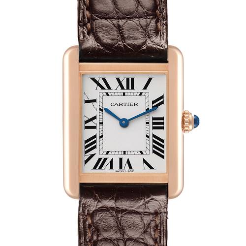 Photo of Cartier Tank Solo Rose Gold Ladies Watch W5200024 Card
