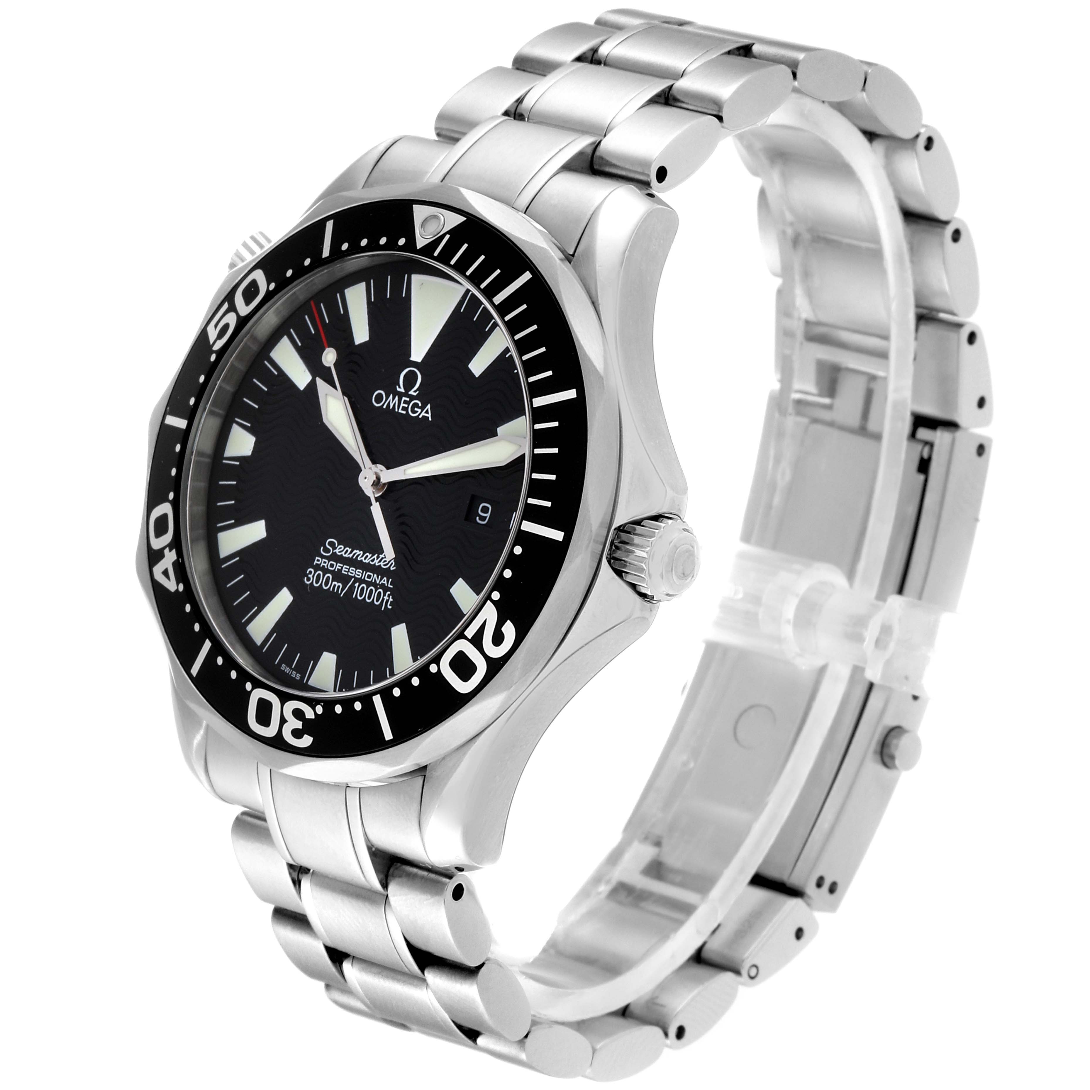 Omega Seamaster 41mm Black Dial Stainless Steel Mens Watch 2264.50.00 ...