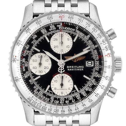 Photo of Breitling Navitimer Fighter Black Dial Steel Mens Watch A13330