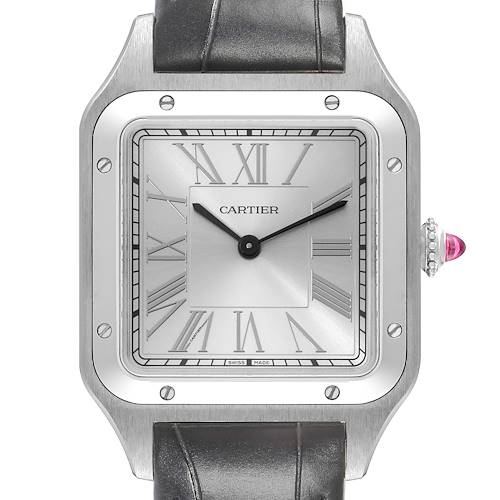 Photo of Cartier Santos Dumont Le Bresil Platinum Limited Edition Mens Watch WSSA0046 Box Card