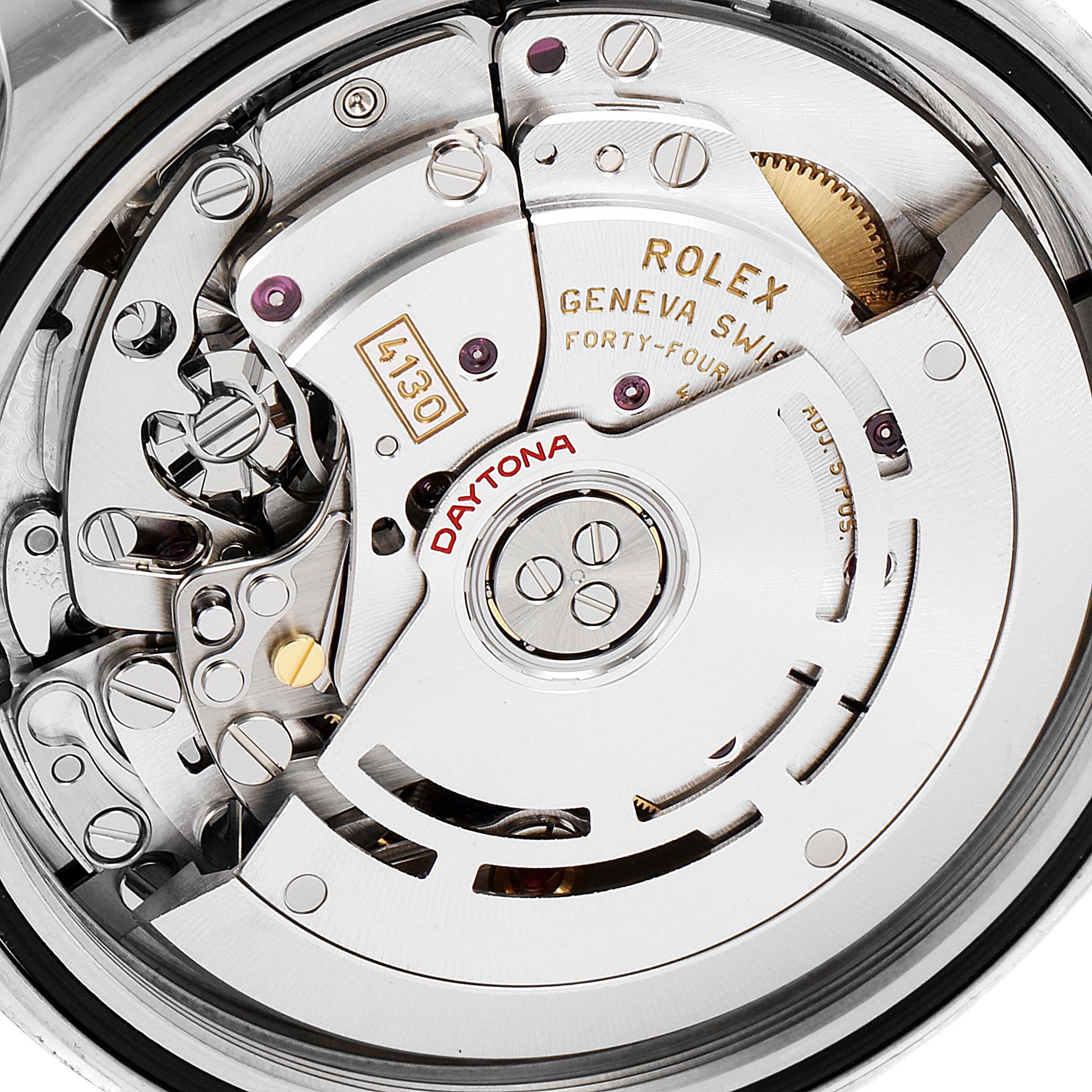 This is a close-up of the movement mechanism inside the Rolex Daytona 116503 Men
s Steel and Gold (two tone) Champagne Dial 116503 Men
s Steel and Gold (two tone) Champagne Dial watch.