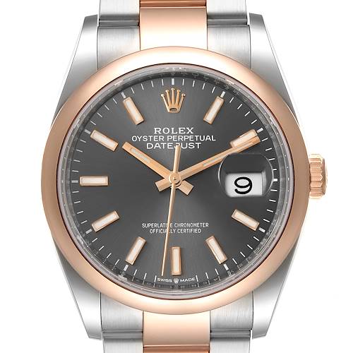 Photo of Rolex Datejust 36 Steel EveRose Gold Rhodium dial Mens Watch 126201 Unworn PARTIAL PAYMENT