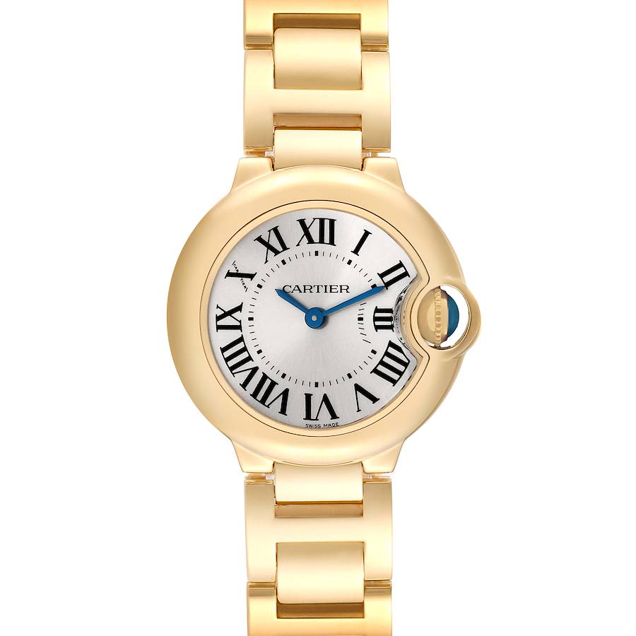 Cartier Ballon Bleu Yellow Gold Silver Dial Ladies Watch W69001Z2 SwissWatchExpo