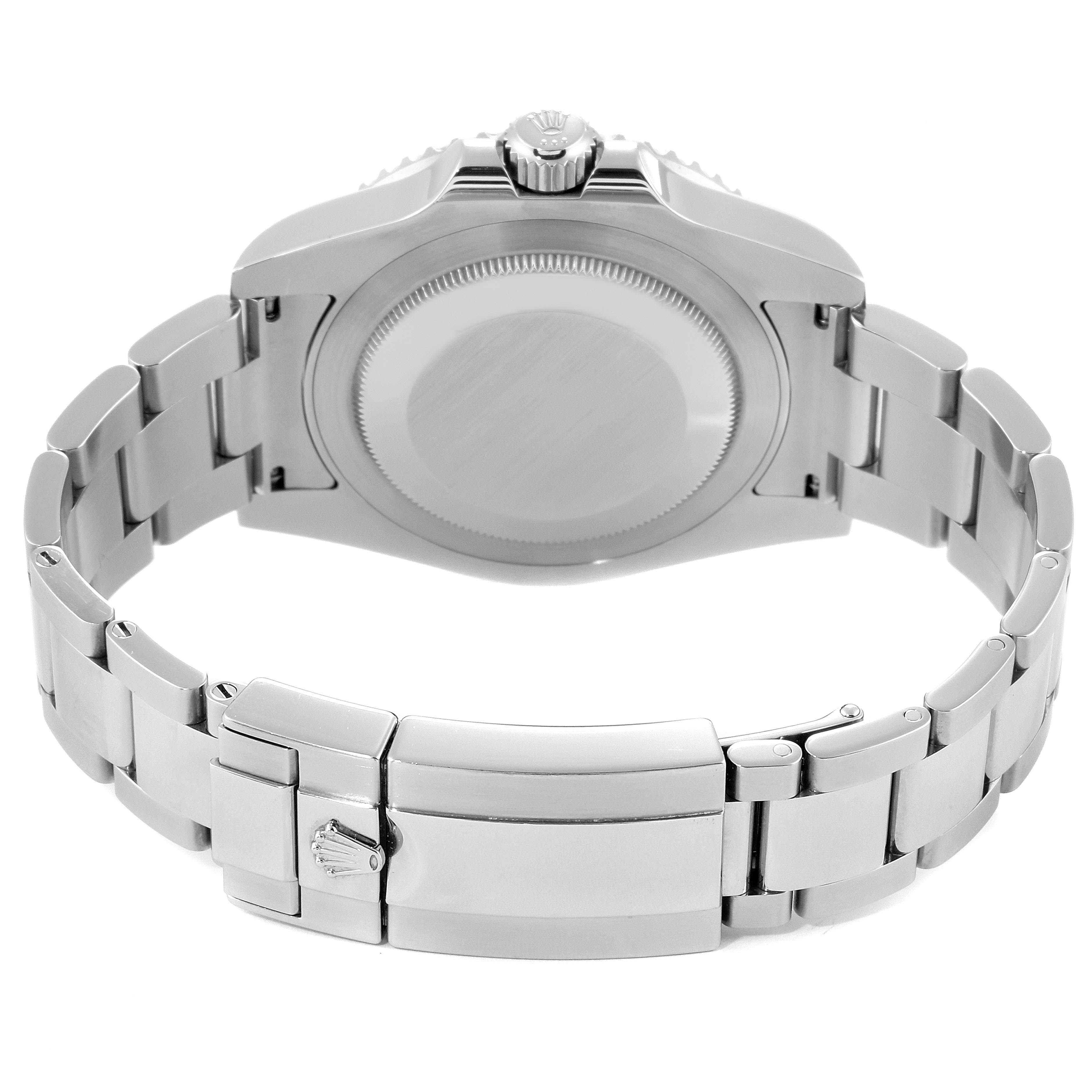 The image shows the back case and bracelet of a Rolex GMT-Master 116710 Men's Stainless Steel Black Dial 116710 Men's Stainless Steel Black Dial watch from a rear angle.