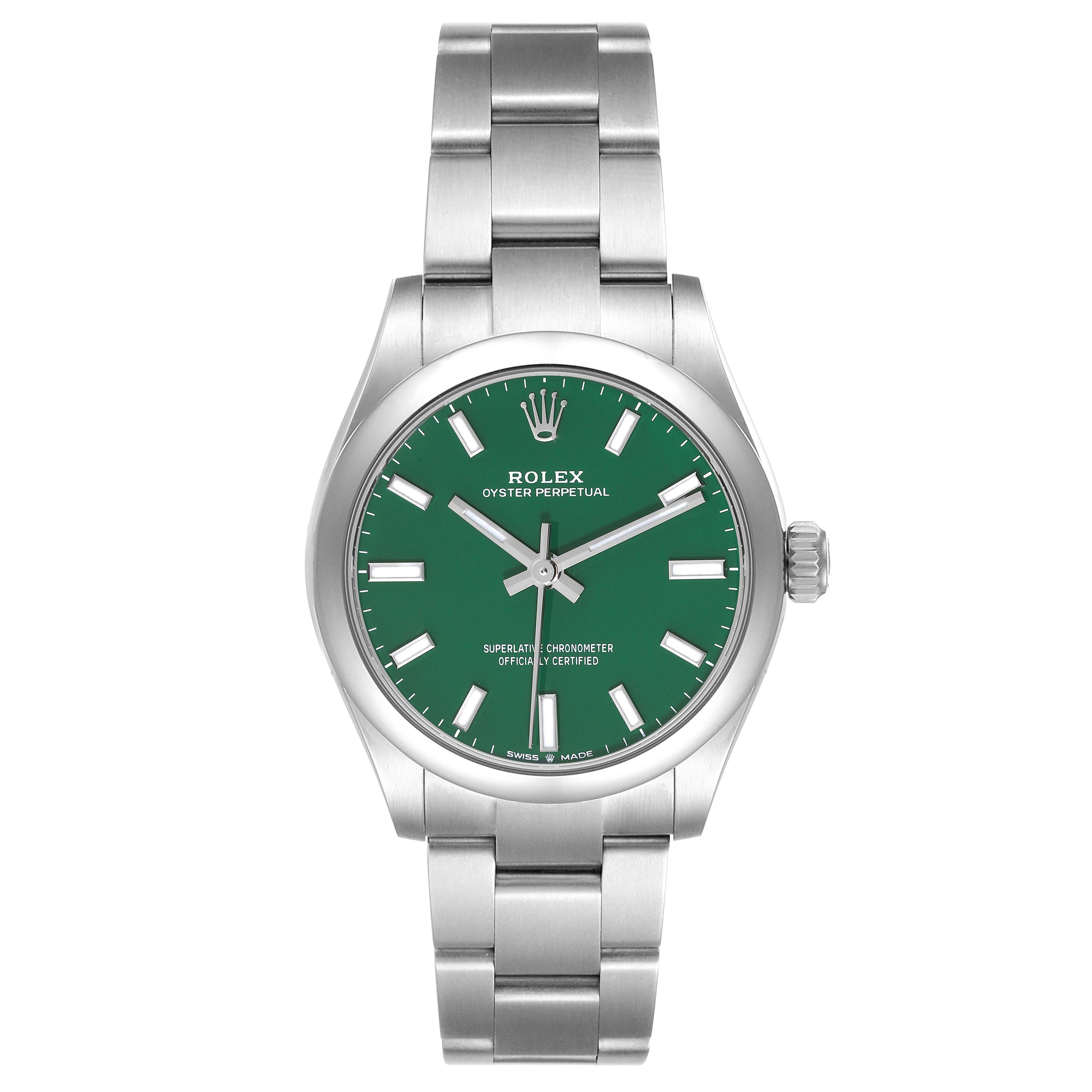 ROLEX OYSTER 時計ケース グリーン 100% Genuine Vintage Rolex Green Box Datejust / Oyster
