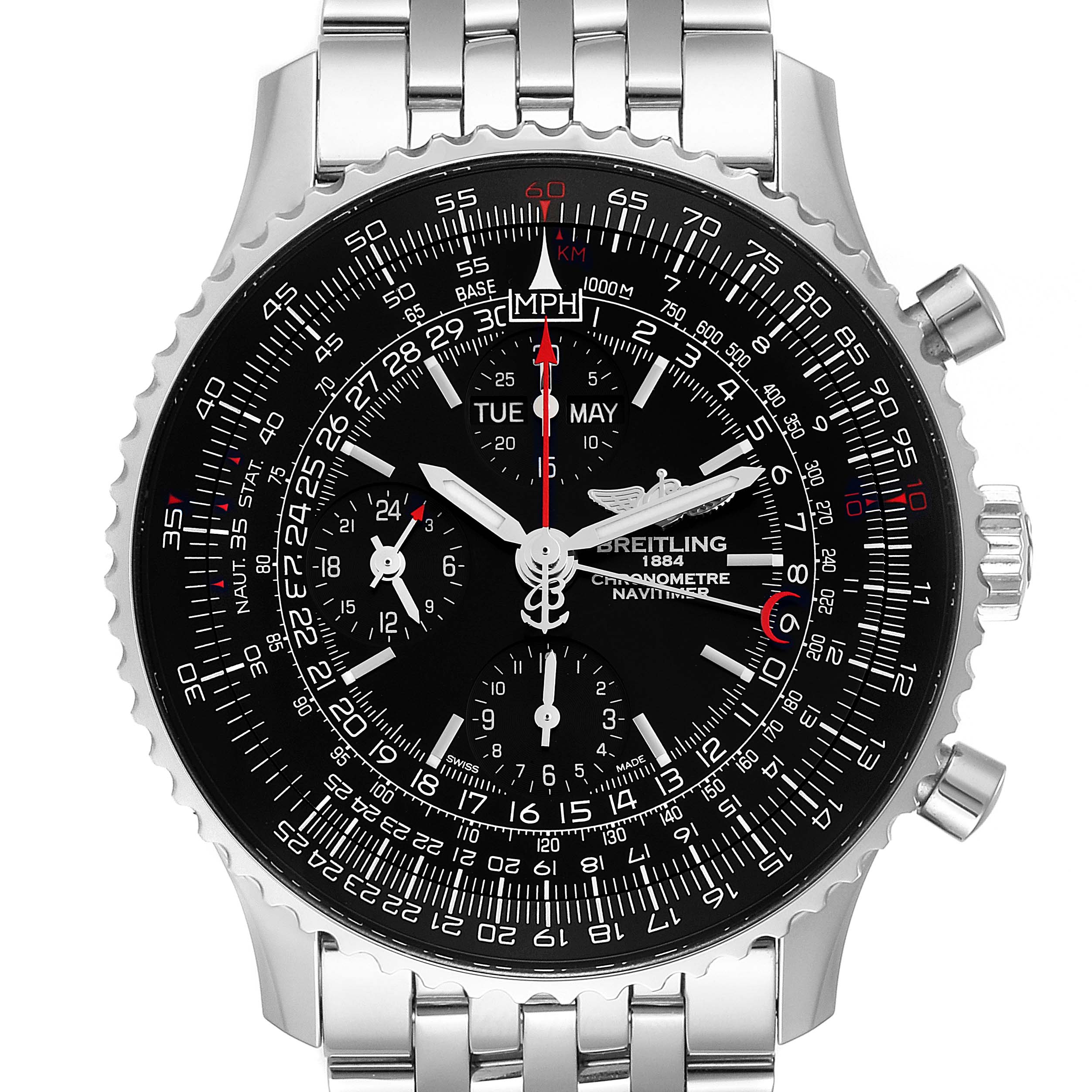 BREITLING 1884 イエロー/ブラック モデル Breitling Navitimer Stainless Steel A2135024/BE62-453A