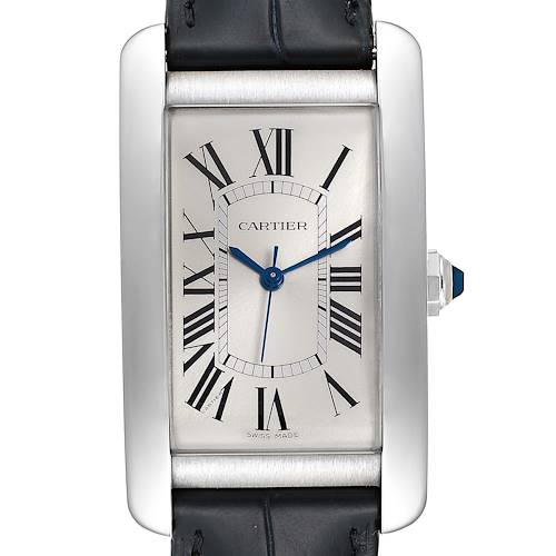 Photo of Cartier Tank Americaine Stainless Steel Large Mens Watch WSTA0018