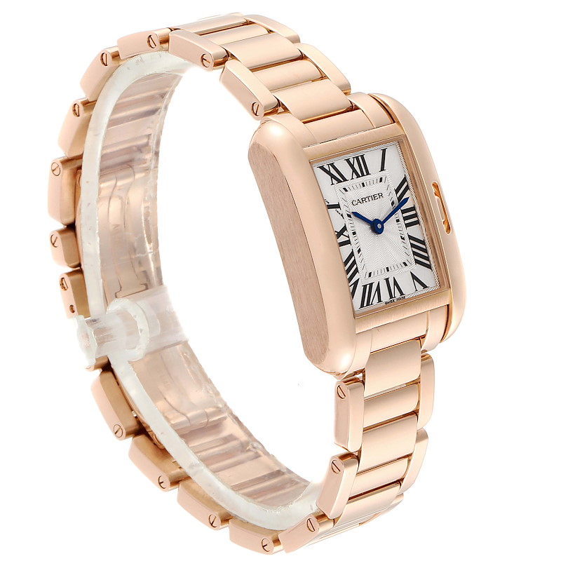 Cartier Tank Anglaise Watch - Small Pink Gold Case - W5310013