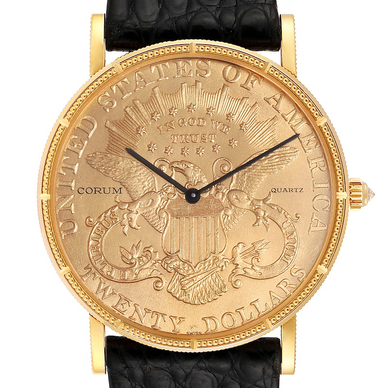 Corum 20 Dollars Double Eagle Yellow Gold Coin Year 1896 Mens Watch SwissWatchExpo