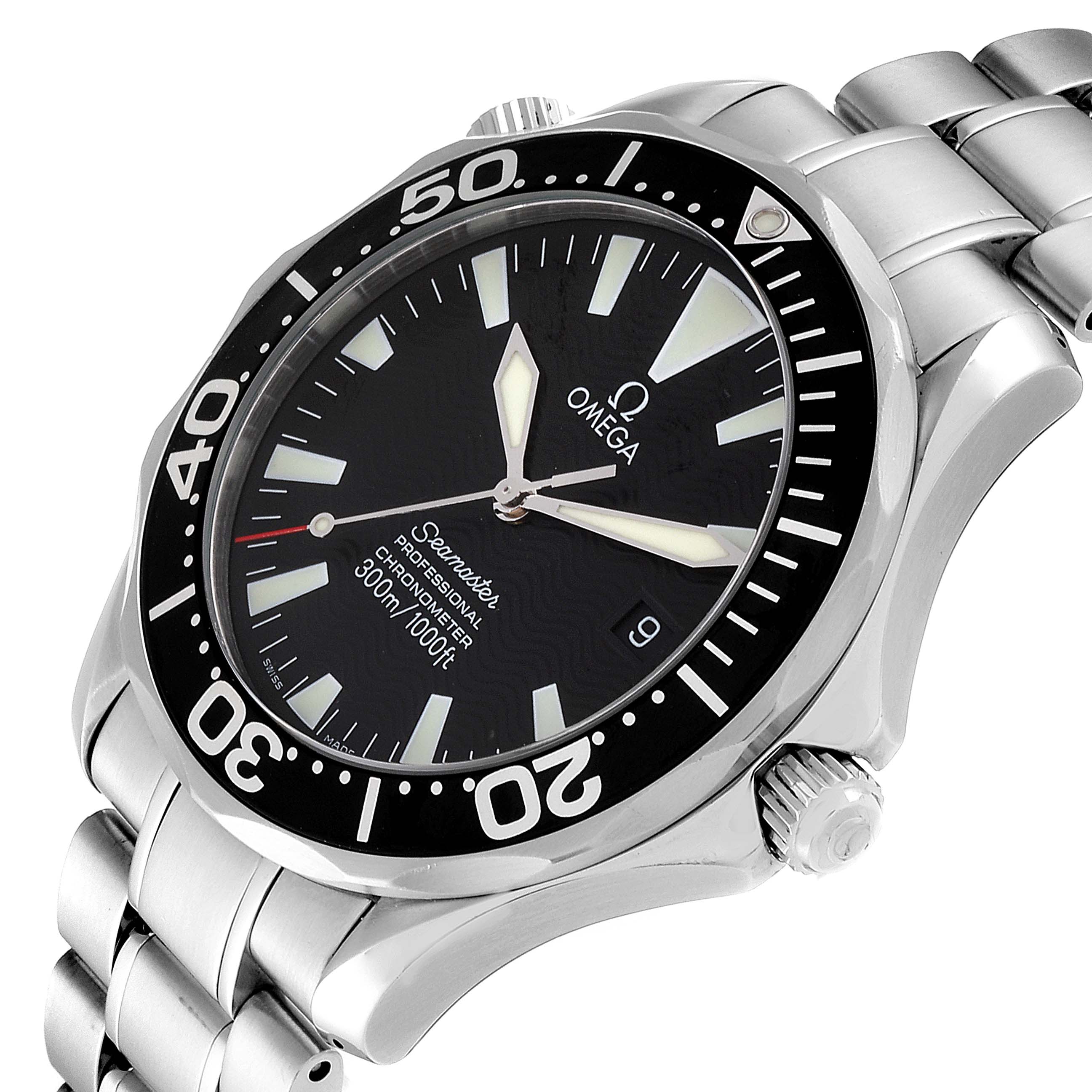 Omega Seamaster 41 300M Black Dial Steel Mens Watch 2254.50.00 ...